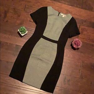 Forever 21 Black and Herringbone Dress sz xS